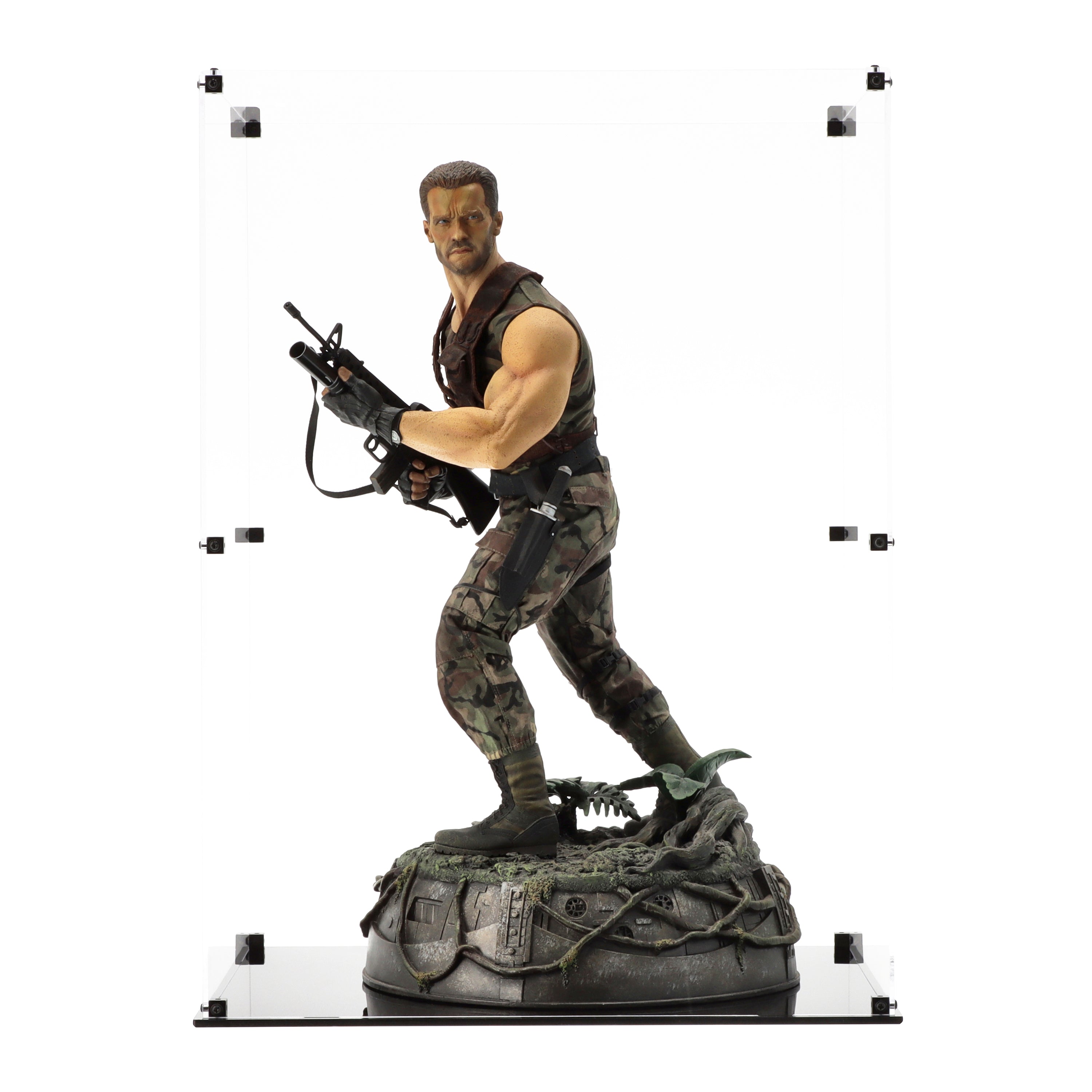 Display Case for Sideshow 1:4 Scale Predator Alan "Dutch" Schaefer