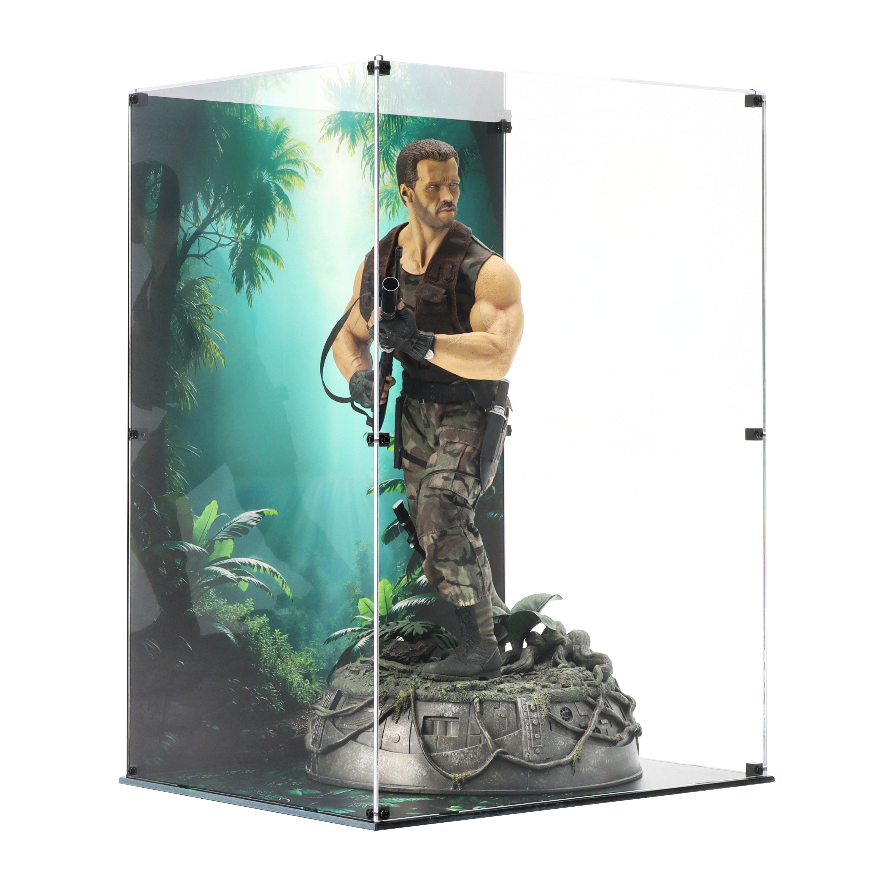 Display Case for Sideshow 1:4 Scale Predator Alan "Dutch" Schaefer