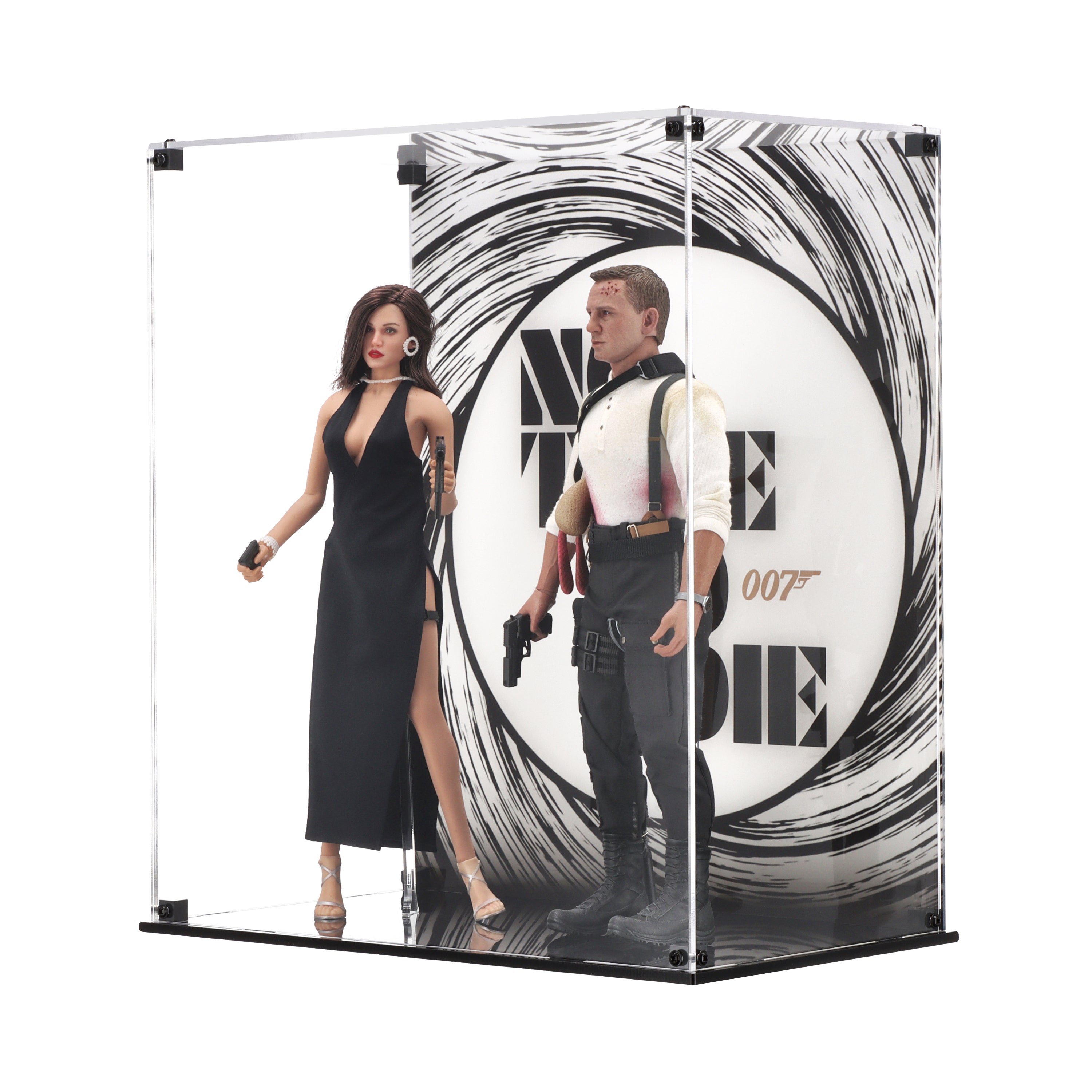 Dual Display Case for Hot Toys James Bond & Agent Paloma
