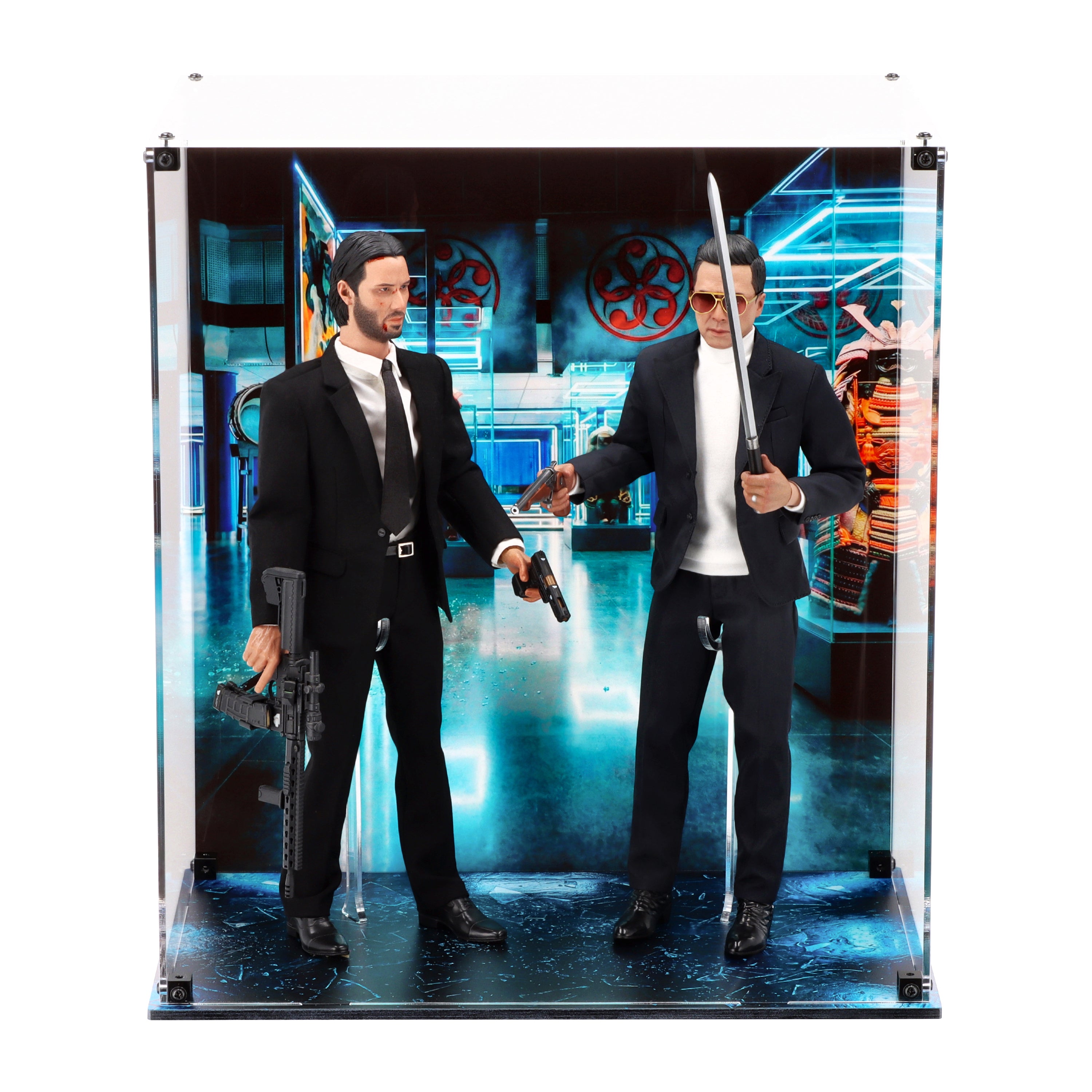 Dual Display Case for Hot Toys John Wick & Caine