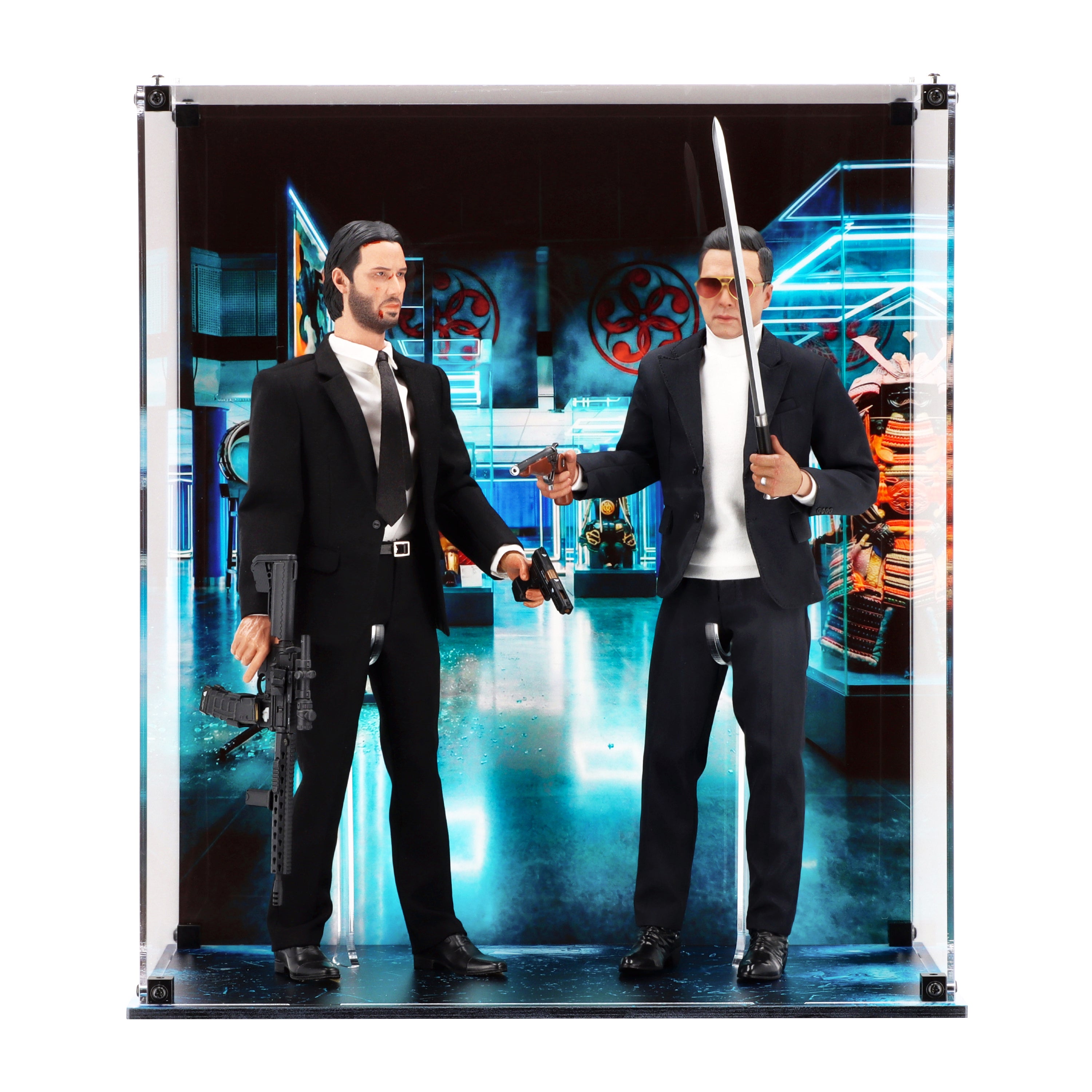 Dual Display Case for Hot Toys John Wick & Caine