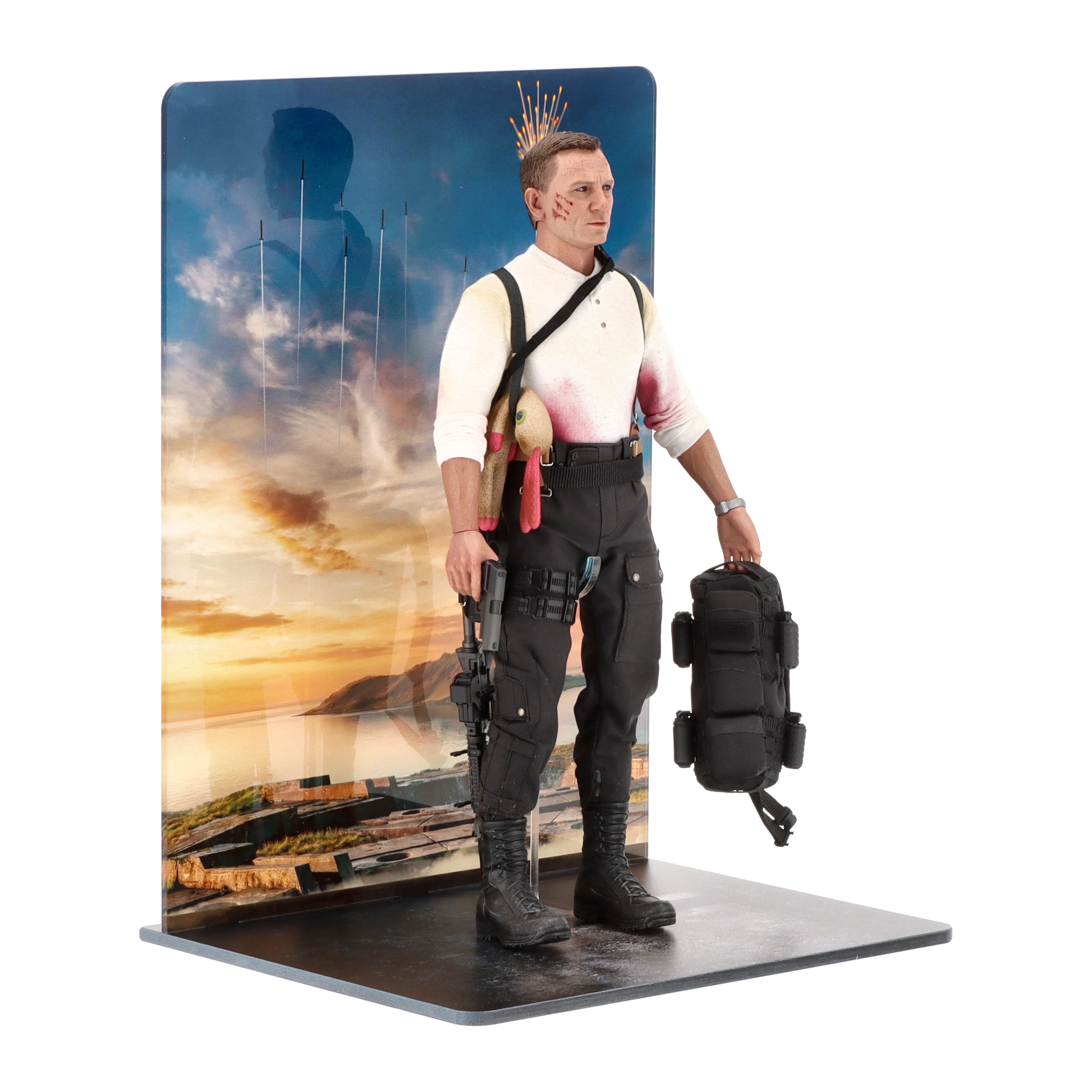 Display Stand for Hot Toys No Time To Die 007 James Bond