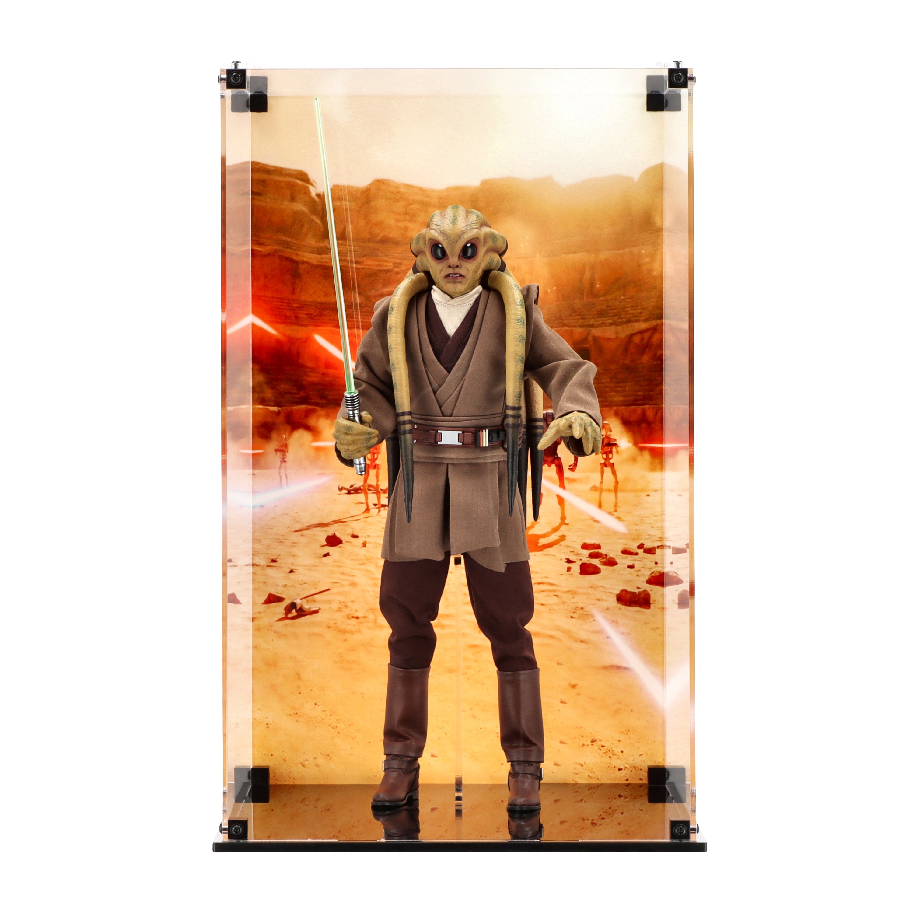 Display Case for for Hot Toys MMS751 Star Wars Kit Fisto