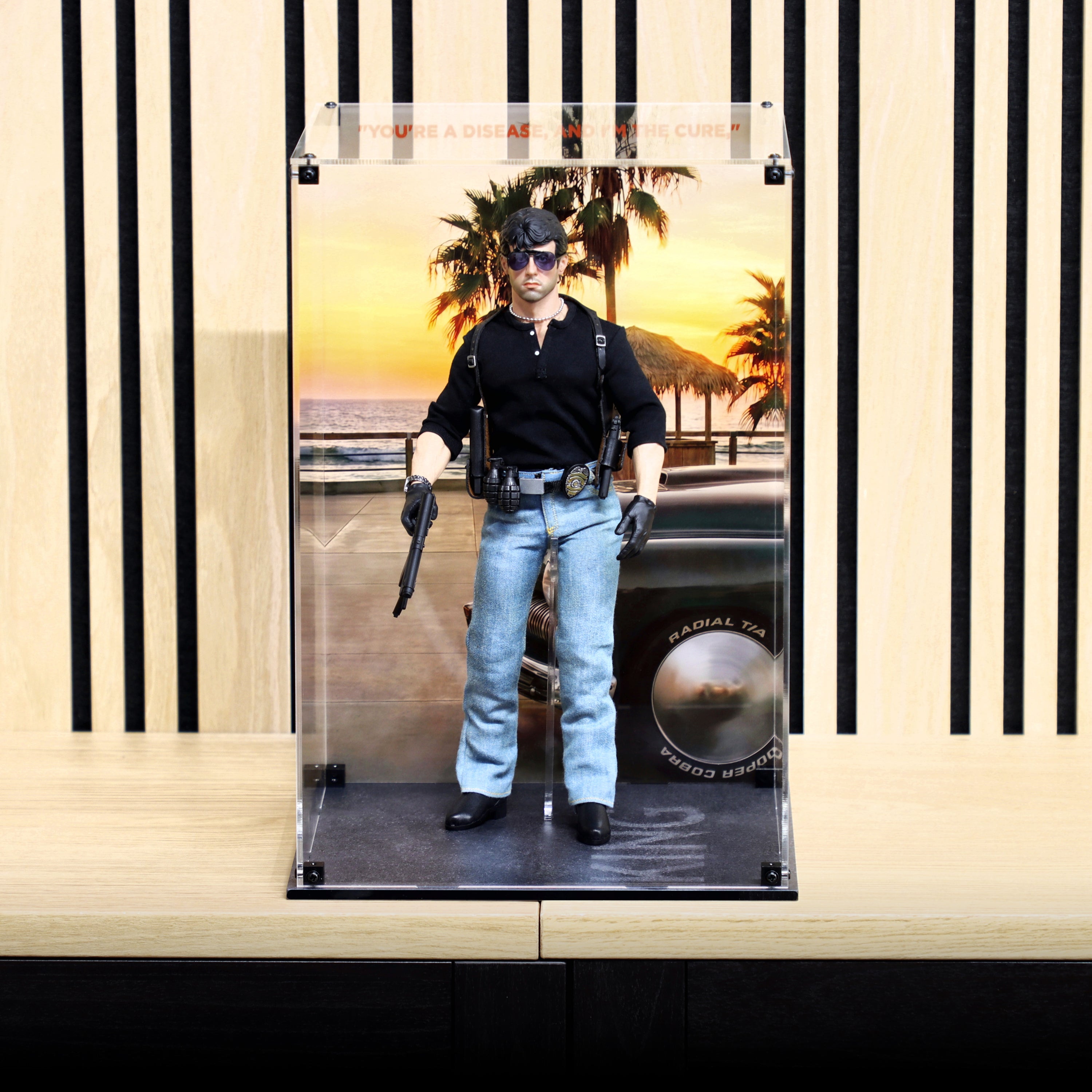 Display Case for Sly Stallone Shop - Cobra Marion Cobretti