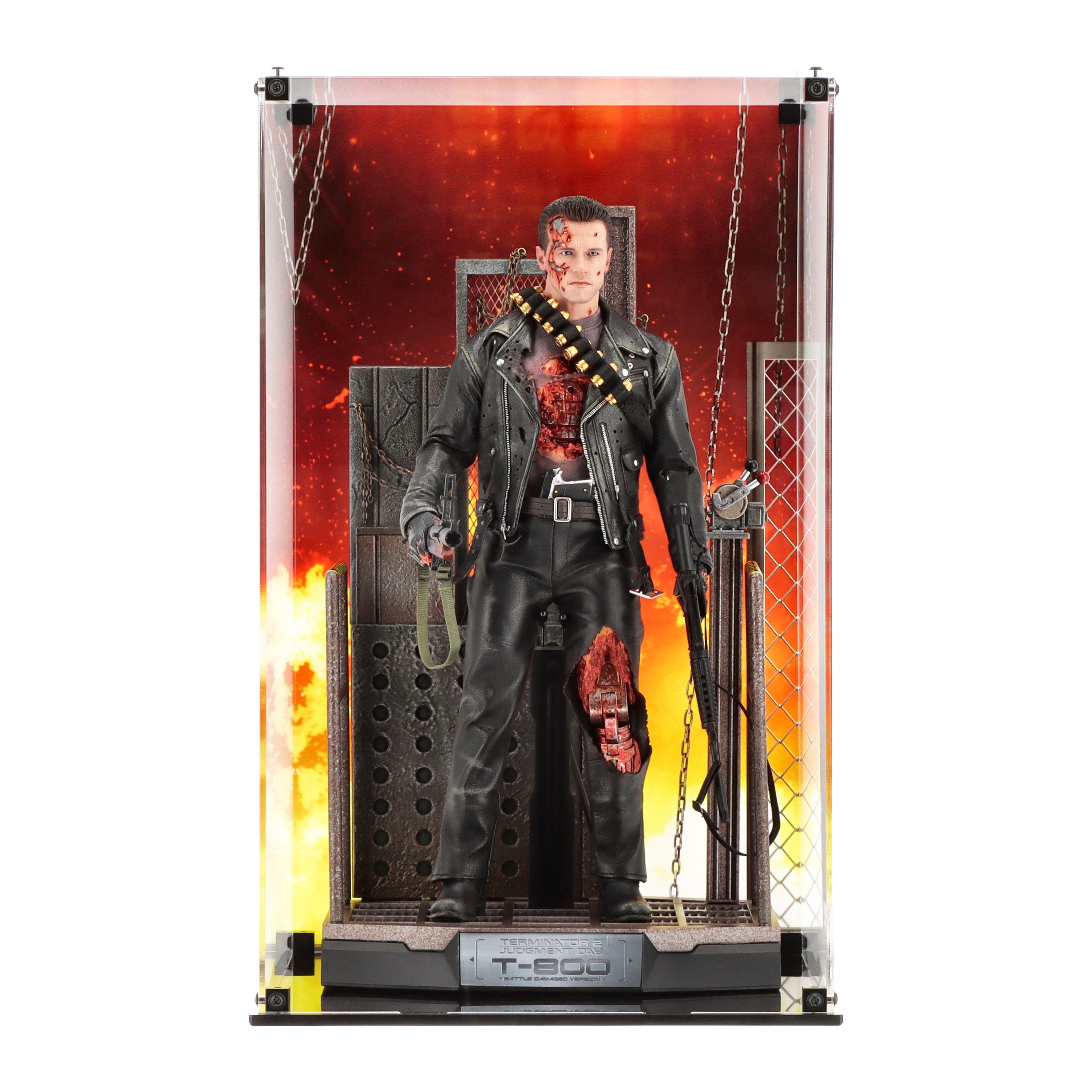 Display Case for Hot Toys Terminator T-800 Battle Damaged