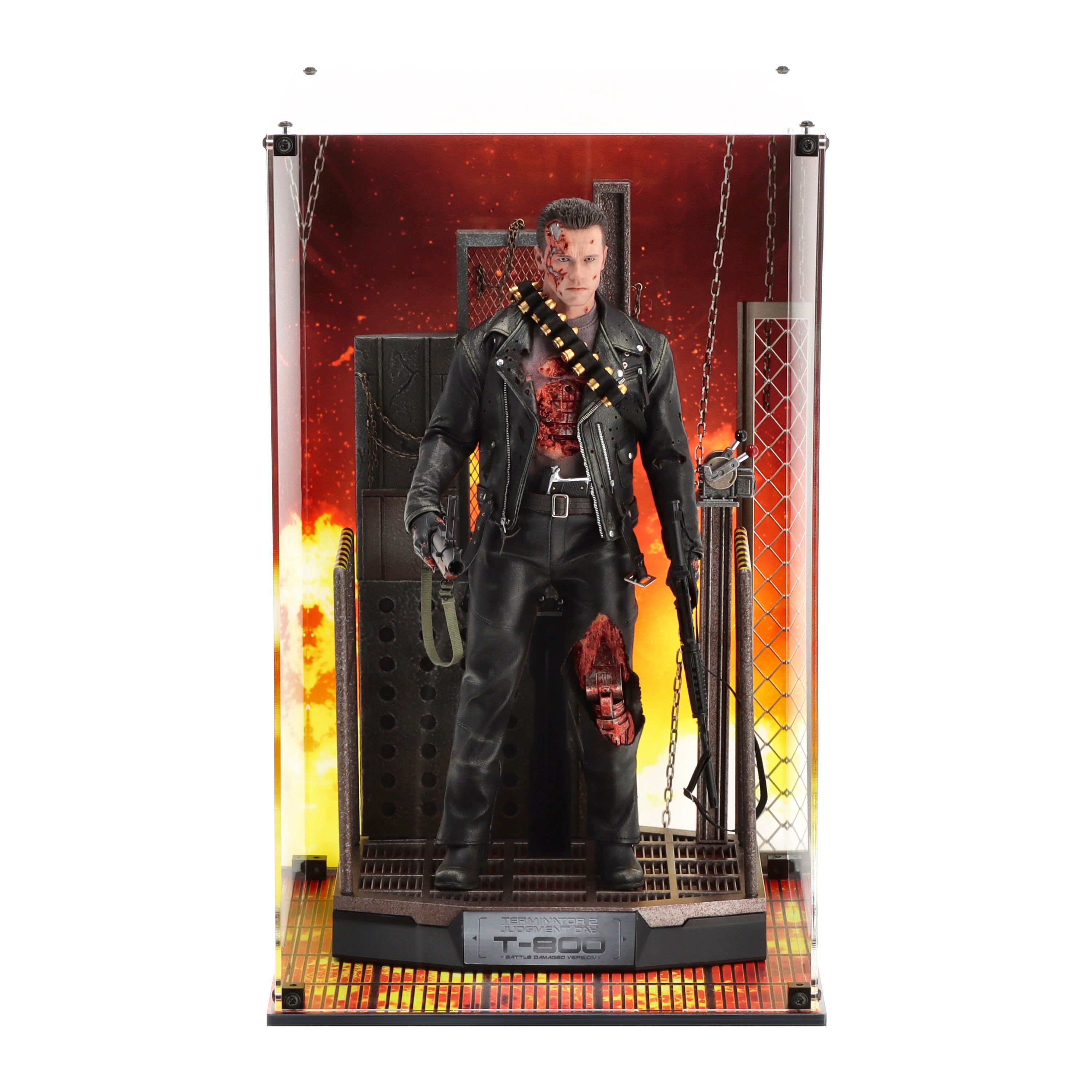 Display Case for Hot Toys Terminator T-800 Battle Damaged