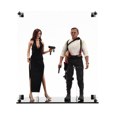 Dual Display Case for Hot Toys James Bond & Agent Paloma