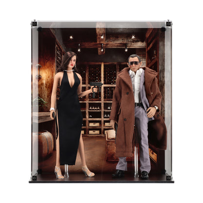 Dual Display Case for Hot Toys James Bond & Agent Paloma