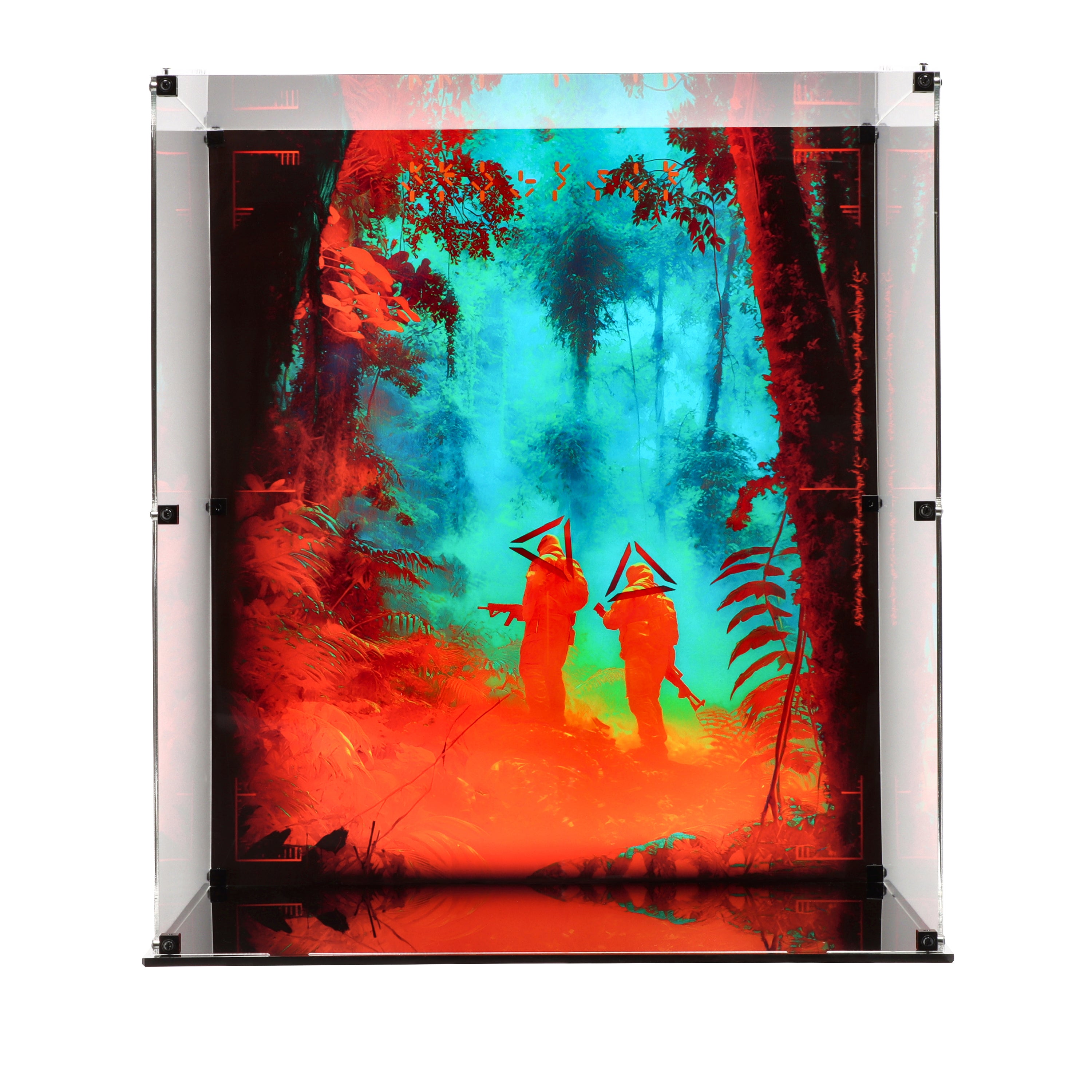 Display Case for Prime 1 Jungle Hunter Predator Bust Battle-Damaged