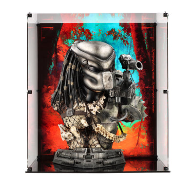 Display Case for Prime 1 Jungle Hunter Predator Bust Battle-Damaged
