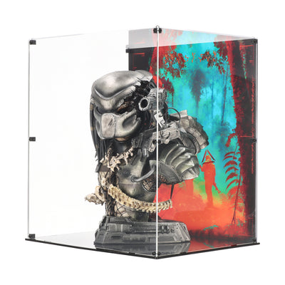 Display Case for Prime 1 Jungle Hunter Predator Bust Battle-Damaged