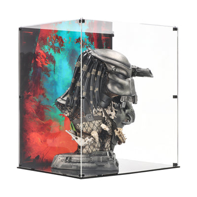 Display Case for Prime 1 Jungle Hunter Predator Bust Battle-Damaged