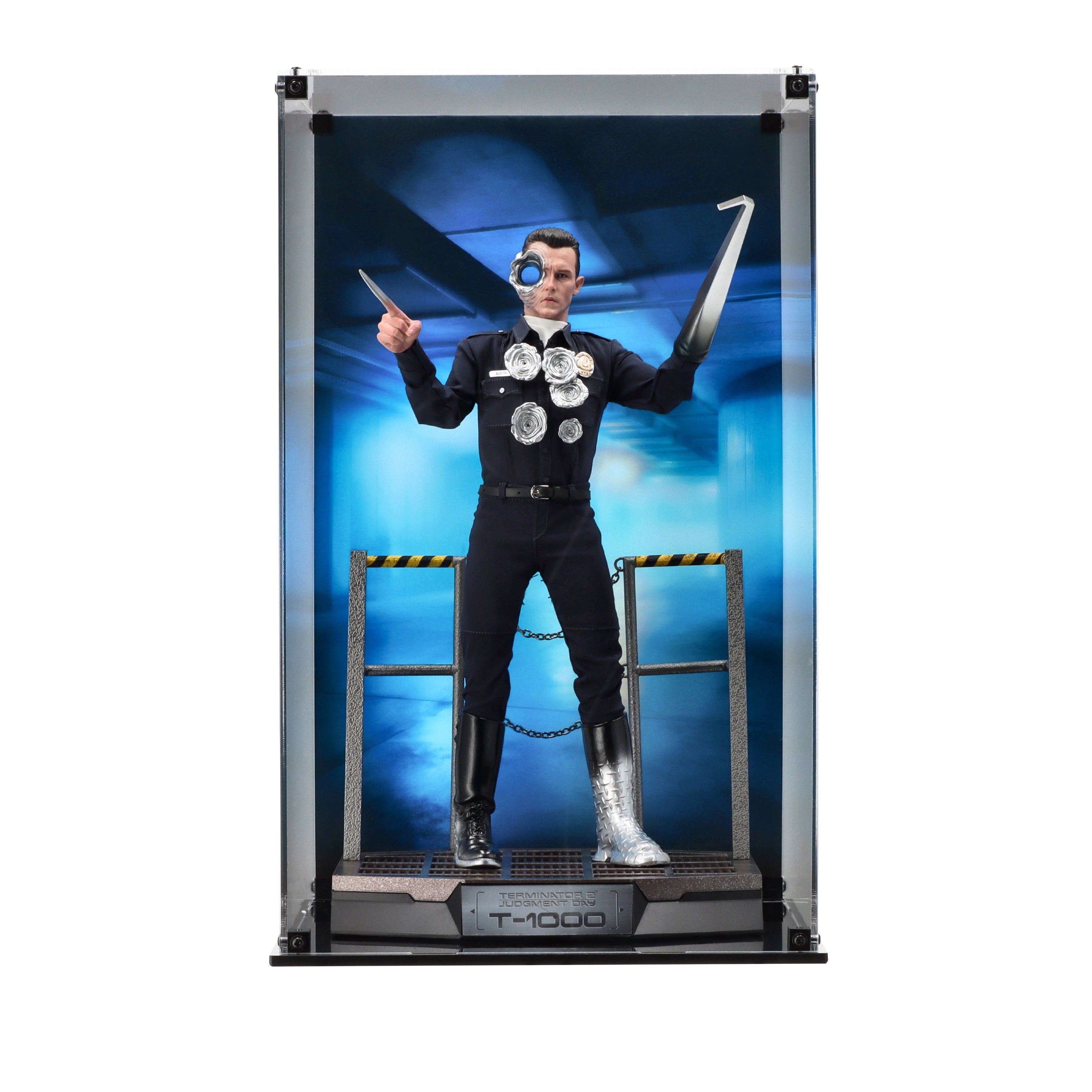 Display Case for Hot Toys Terminator T1000 Robert Patrick