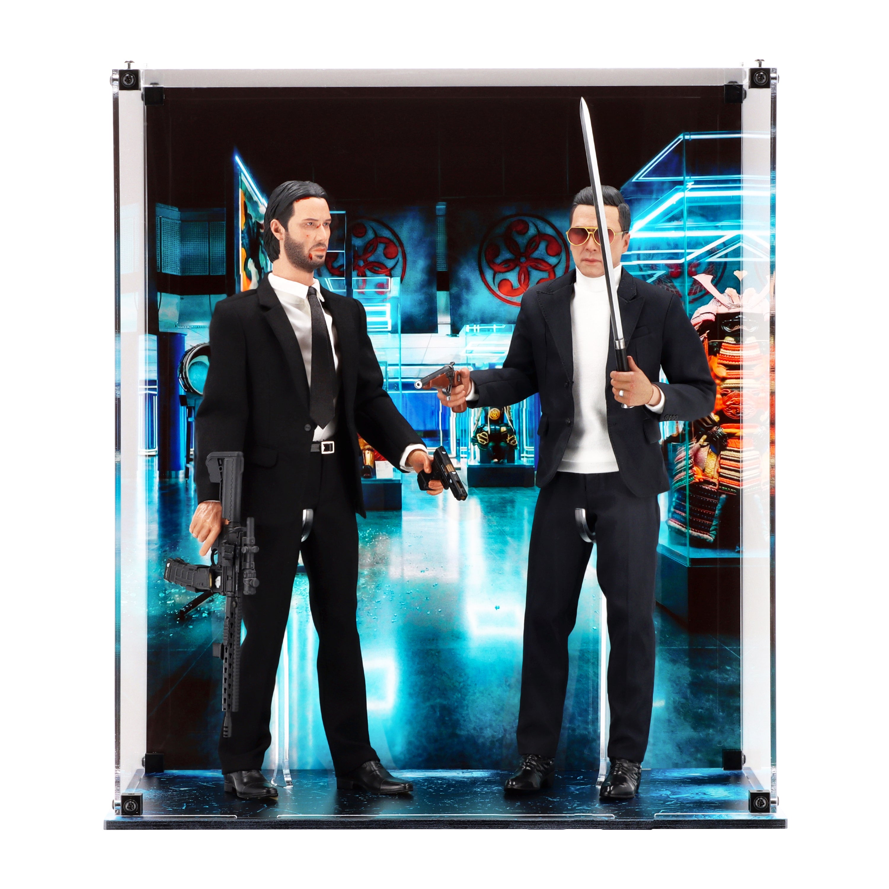 Dual Display Case for Hot Toys John Wick & Caine