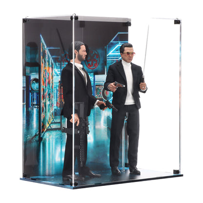 Dual Display Case for Hot Toys John Wick & Caine