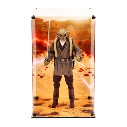 Display Case for for Hot Toys MMS751 Star Wars Kit Fisto