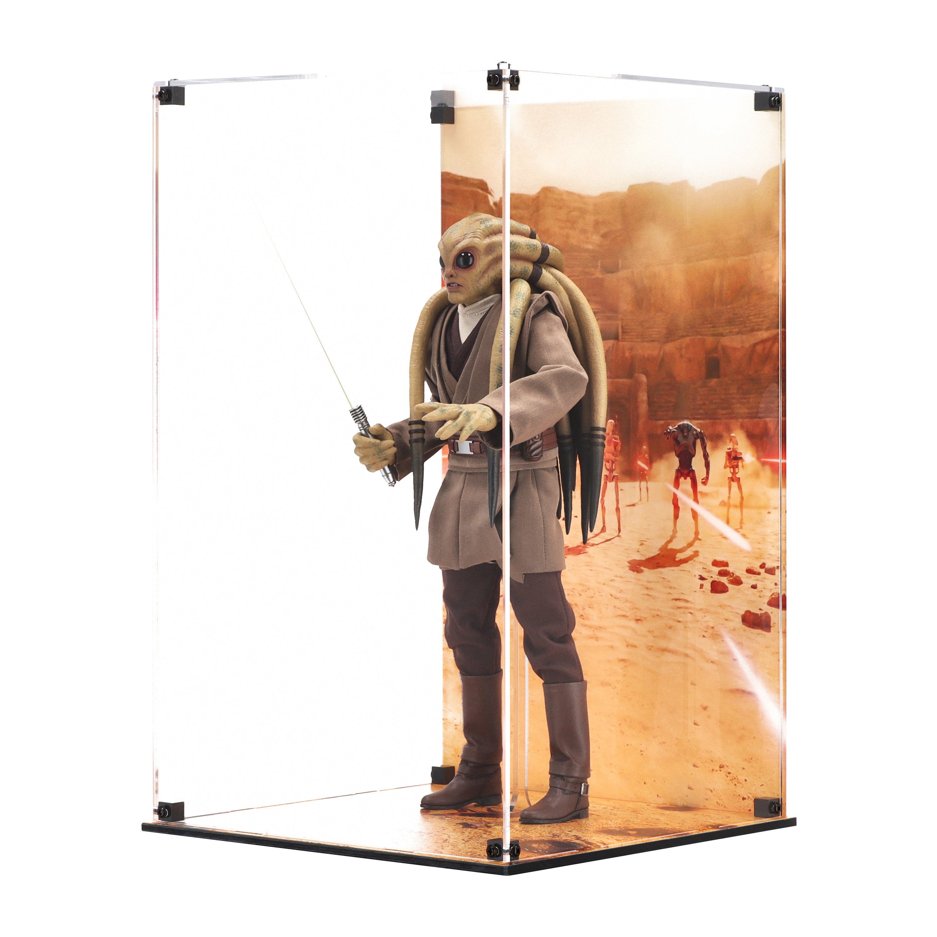 Display Case for for Hot Toys MMS751 Star Wars Kit Fisto