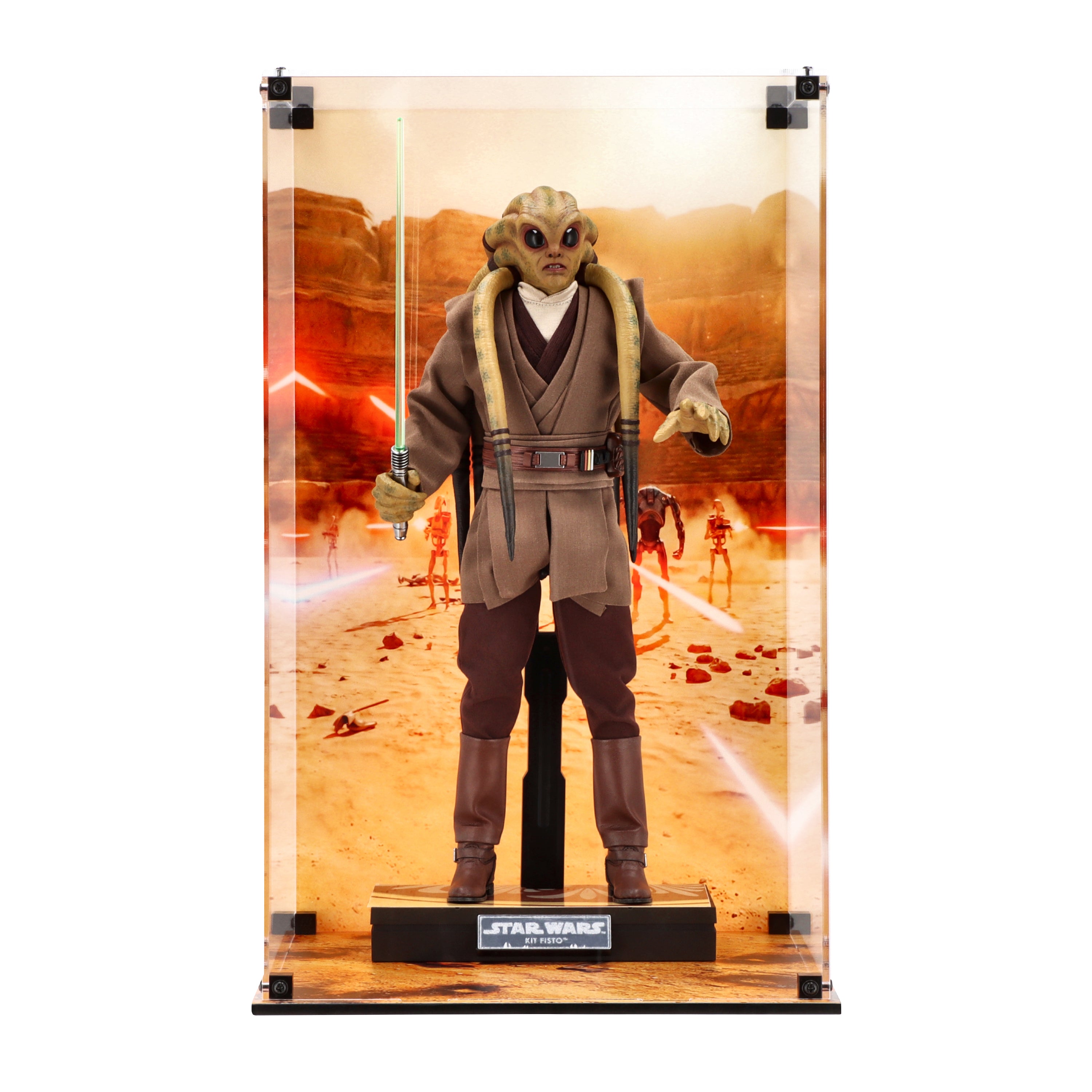Display Case for for Hot Toys MMS751 Star Wars Kit Fisto