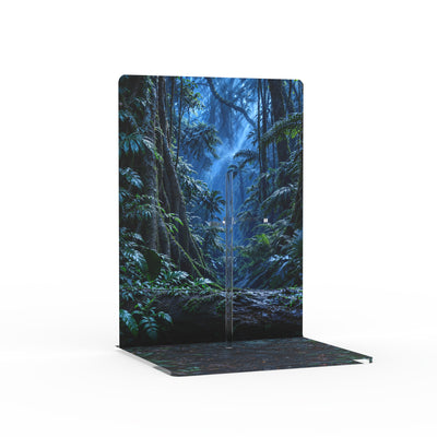 Predator 2.0 printed display stand - Jungle, angled view of empty stand