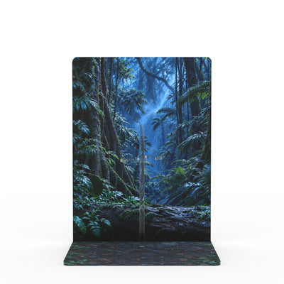Predator 2.0 printed display stand - Jungle, straight front view of empty stand