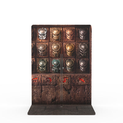 Predator 2.0 printed display stand - Trophy Room, straight front view of empty stand