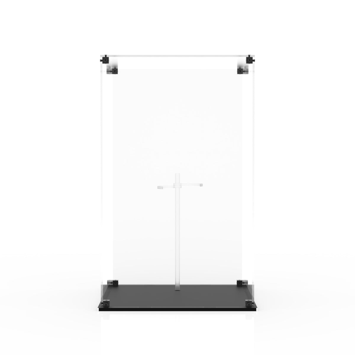 Display case for Hot Toys MMS906B Doctor Doom - clear back and glossy black base, empty case