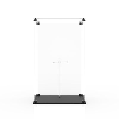 Display case for Hot Toys MMS906B Doctor Doom - clear back and glossy black base, empty case