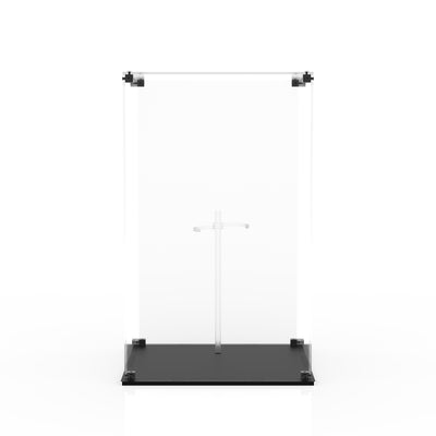 Display case for Hot Toys Predator 2.0 - Clear back and glossy black base, empty case
