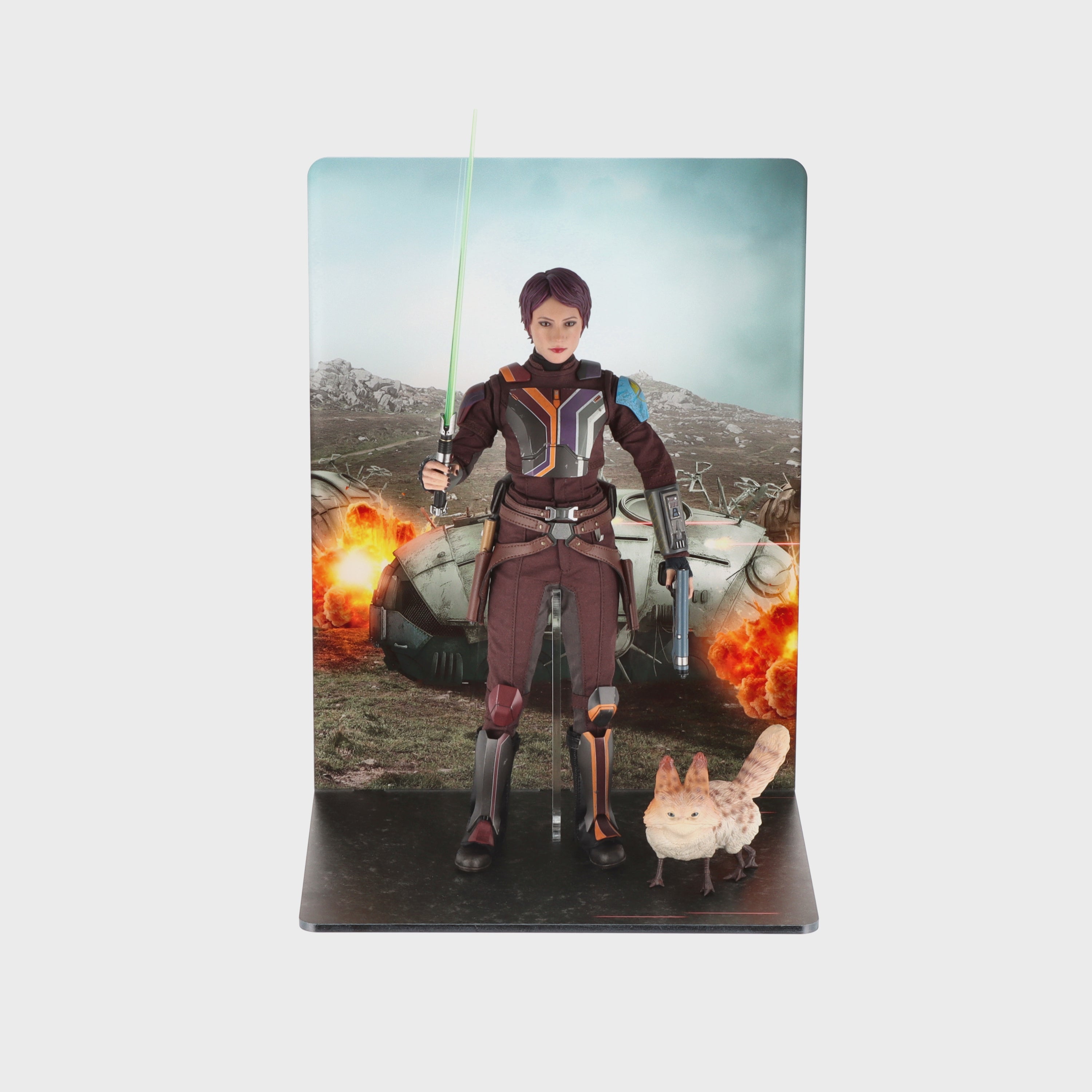 Load video: Display Stand for Hot Toys TMS111 Sabine Wren