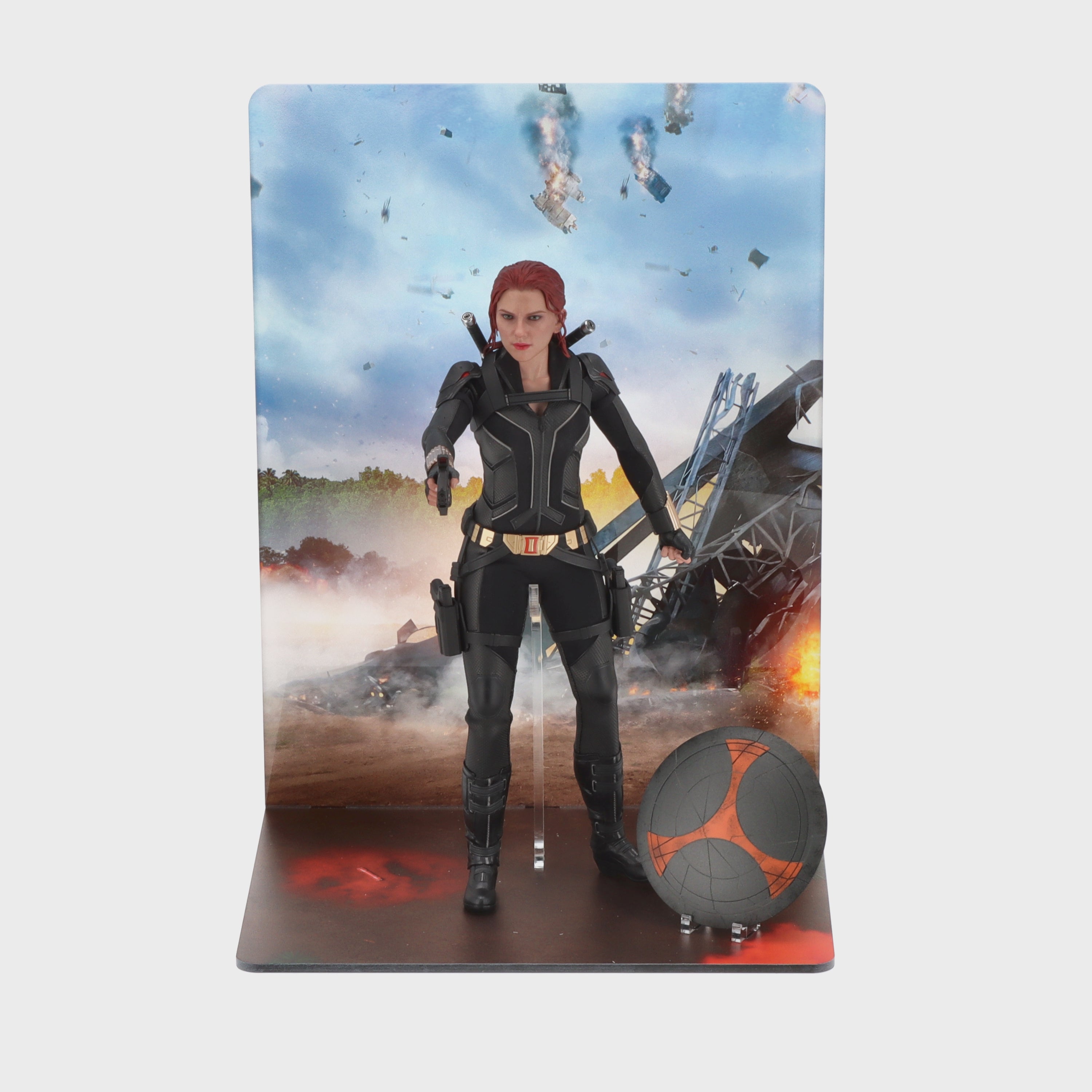 Load video: Display Stand for - Hot Toys MMS603 Black Widow